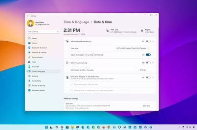 How to manage date and time settings on Windows 11