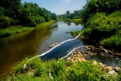 Company official charged in 2022 oil-chemical discharge into Michigan's Flint River