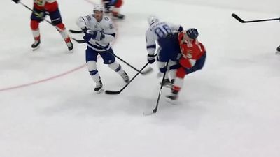 Matthew Tkachuk Suffers Ugly Leg Injury on Dangerous Hit From Nikita Kucherov