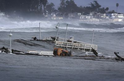 Santa Cruz pier collapse: Chunk of California wharf drops into ocean taking three people with it