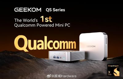 Obscure Chinese PC vendor has the world's first Qualcomm PC out of the gate: QS1 Pro runs Windows 11 Pro, has Wi-Fi 7 and up to 2TB SSD