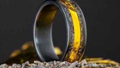 Piece of Apollo 11 spacecraft 'lands' in moon meteorite-lined wedding ring