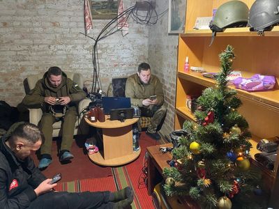 ‘I have to be here. My family understands’: Christmas on the frontline with Ukraine’s drone brigade