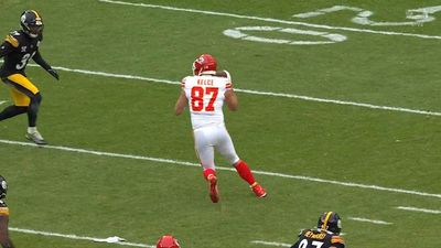 Fans Loved Travis Kelce's Fake for Trick Play During Historic Completion