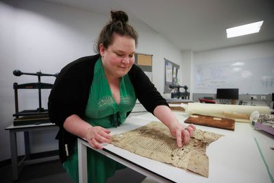 Work begins to conserve one of the oldest paper documents on island of Ireland