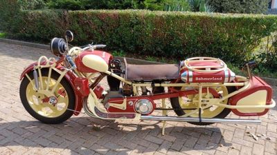 Is This a 1930s Czech Motorcycle Or Is It Really Santa's Sleigh?