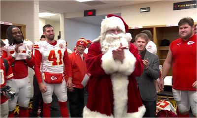 Andy Reid wholesomely dressed as Santa to gift the Chiefs home-field advantage