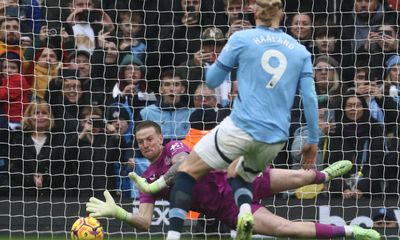 Manchester City held by Everton after Erling Haaland’s penalty miss