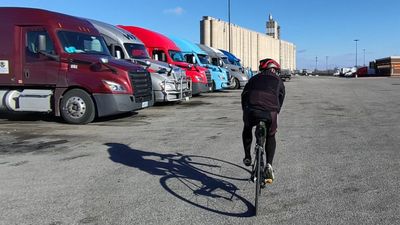 Meet the long-haul trucker who’s clocked 600+ hours on his bike this year