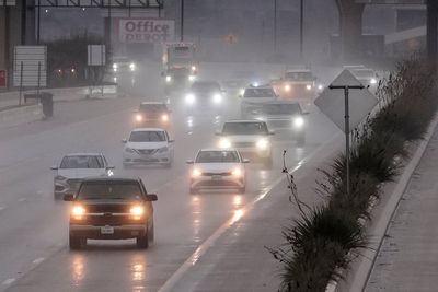 Powerful thunderstorms rumble across Texas, delaying holiday travel