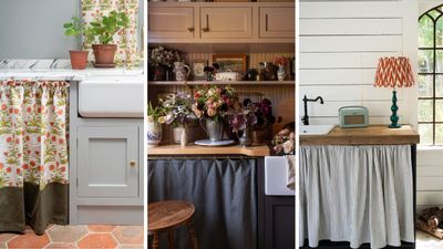 Should you replace your kitchen cabinet doors with curtains? Designers decide on whether this vintage kitchen trend is actually practical