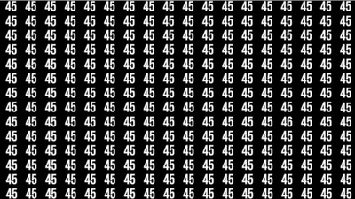 Optical illusion: Can you spot the odd number in this image?