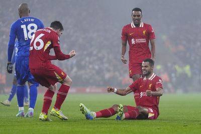 Liverpool punish rivals’ errors with dominant win over Leicester to stretch lead