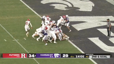 Rutgers ran a fake Eagles tush push to perfection against Kansas State during the Rate Bowl