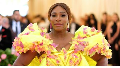 Serena Williams accessorizes her entryway with a retro rattan planter – it's an instant way to get a '60s-inspired design fix