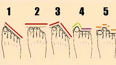 What's your foot shape? Know what it says about your personality