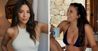 “Aging Backwards”: Eva Longoria Rings In Christmas Season With “Out Of Office” Bikini Photos