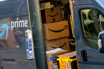 Police say an Amazon driver ditched 80 packages in the woods before Christmas because they were 'stressed'