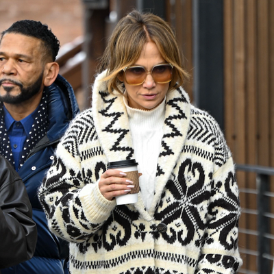 Jennifer Lopez Wears a Ralph Lauren Fair Isle Sweater and Her Favorite $1,395 Boots in Aspen