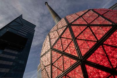 Final crystal triangles installed on Times Square ball ahead of New Year's Eve