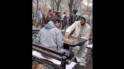 Victor Wembanyama Shows Up to NYC Park After Challenging Fans to Chess Match