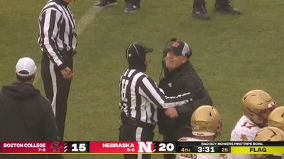 Bill O'Brien Pops Off After Boston College Late Hit Penalty on Nebraska's Dylan Raiola