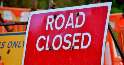 Part of major road closed following traffic collision