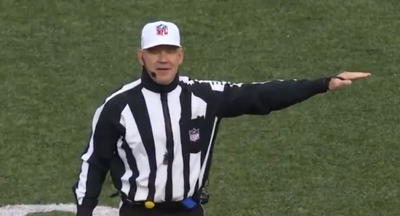 Ref Clete Blakeman couldn’t help but laugh while announcing Aaron Rodgers’ unnecessary roughness penalty