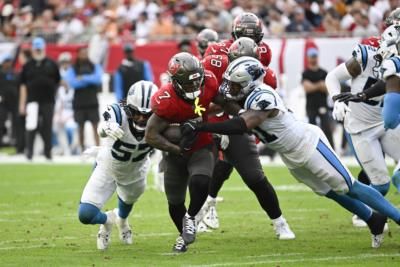 Buccaneers Dominate Panthers, Mayfield Shines With 5 Tds