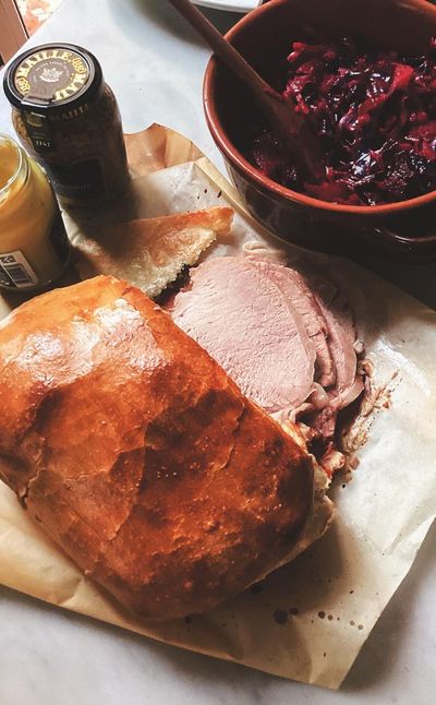 Rachel Roddy’s recipe for ham baked in bread