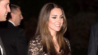 Looking for a sophisticated New Year's Eve outfit? Kate Middleton's floor-length lace gown and glass hair blowdry oozes elegance