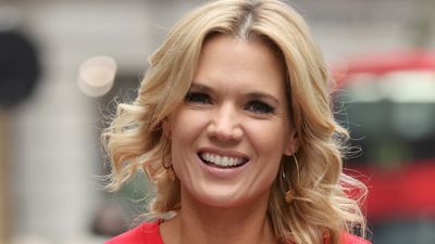 Velvet green midi dress and black knee high boots? Charlotte Hawkins' classy outfit is a masterclass in understated occasion wear