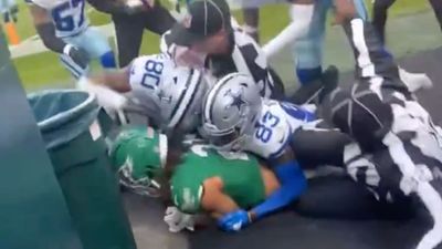 Fan Video of Eagles-Cowboys Brawl Makes it Look Like Refs Caught in Zombie Attack