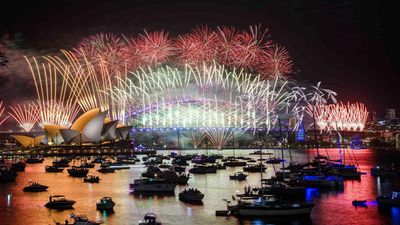 New year welcomed with dazzling fireworks displays