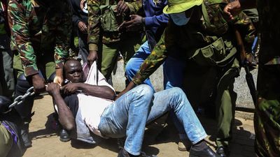 Kenyan police detain protesters at demonstration against forced abductions