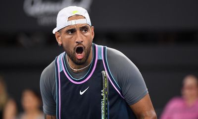 Kyrgios falls short in singles comeback against big-serving Mpetshi Perricard