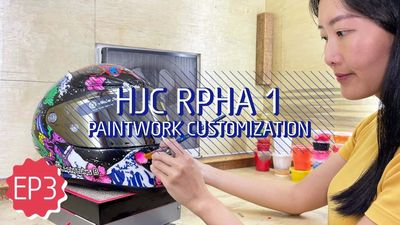 Watch A Gorgeous Hand-Painted Custom HJC RPHA 1 Design Come To Life