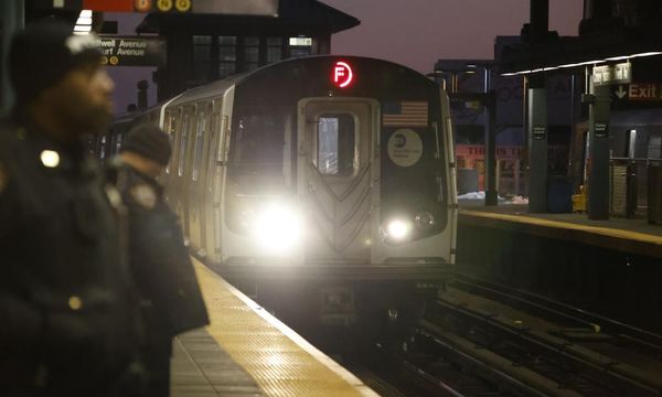 Man pushed in front of New York City subway train injured but alive, police say