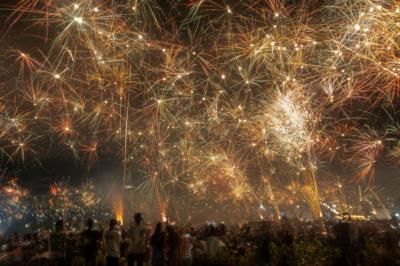 Russians Celebrate New Year's Eve In Moscow