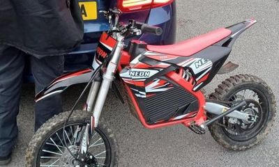 Merseyside police ‘surprised’ to catch boy, 7, driving off-road scrambler bike