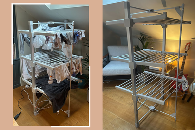 I swapped my tumble dryer for this affordable heated clothes airer in my tiny flat – here’s why