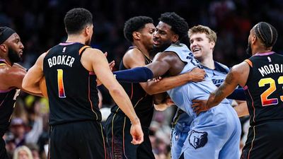 Cam Spencer Seemed to Enjoy Getting Shoved by Devin Booker