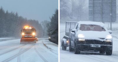 Drivers on A9 battle blizzard conditions as snow hits north of Scotland