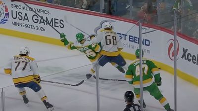 Predators’ Rookie Takes out Stars' Captain Jared Spurgeon With Dirty Slew Foot Play