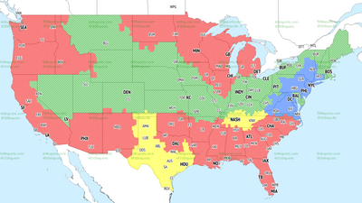 If you’re in blue, you’ll get Giants vs. Eagles on TV