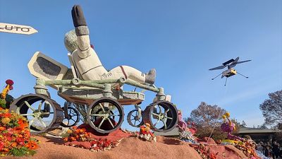 Ingenuity Mars Helicopter flies again as first drone on Rose Parade float