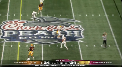 Peach Bowl gods cruelly punish Texas after baffling no-call on clear targeting