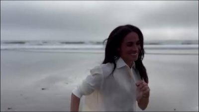 Meghan Markle runs along beach in first solo Instagram post in years