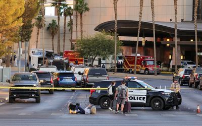 Watch live view outside Trump Las Vegas hotel after Cybertruck explosion