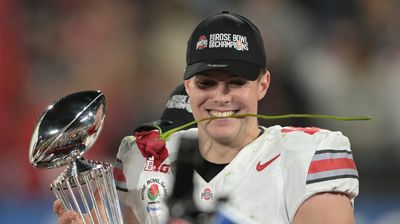 Video showed that Rose Bowl officials initially wouldn’t let Ohio State QB Will Howard on stage to celebrate